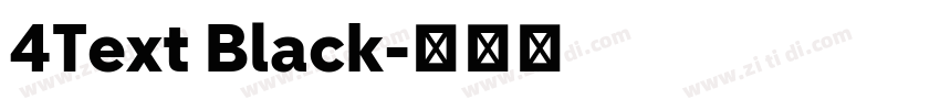 4Text Black字体转换